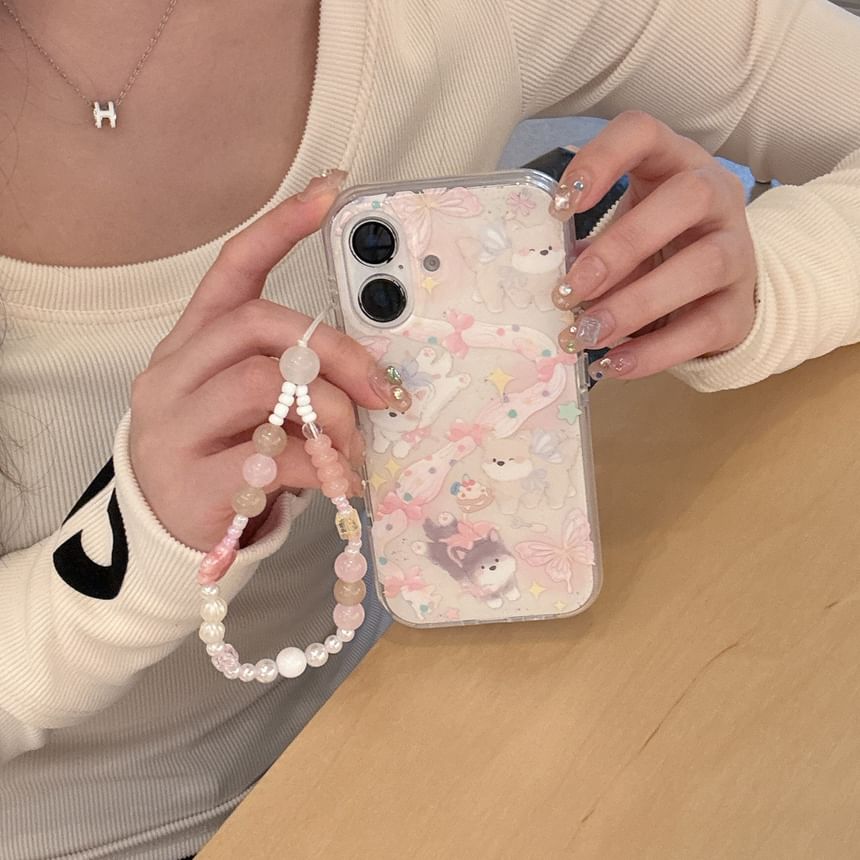 Pixel Dream - Hondentelefoonhoesje / Bandje / Set - Apple iPhone 16 Pro Max / 16 Pro / 16 Plus / 16 / 15 Pro Max / 15 Pro / 15 Plus / 15 / 14 Pro Max / 14 Pro / 14 Plus / 14 / SE / 13 Pro Max / 13 Pro / 13