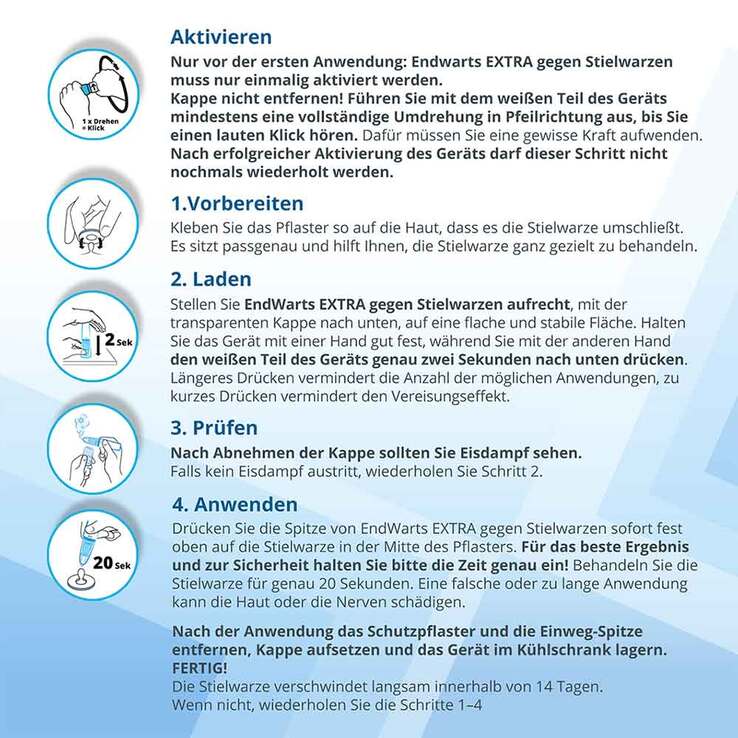 EndWarts® Extra gegen Stielwarzen, 14.3 g