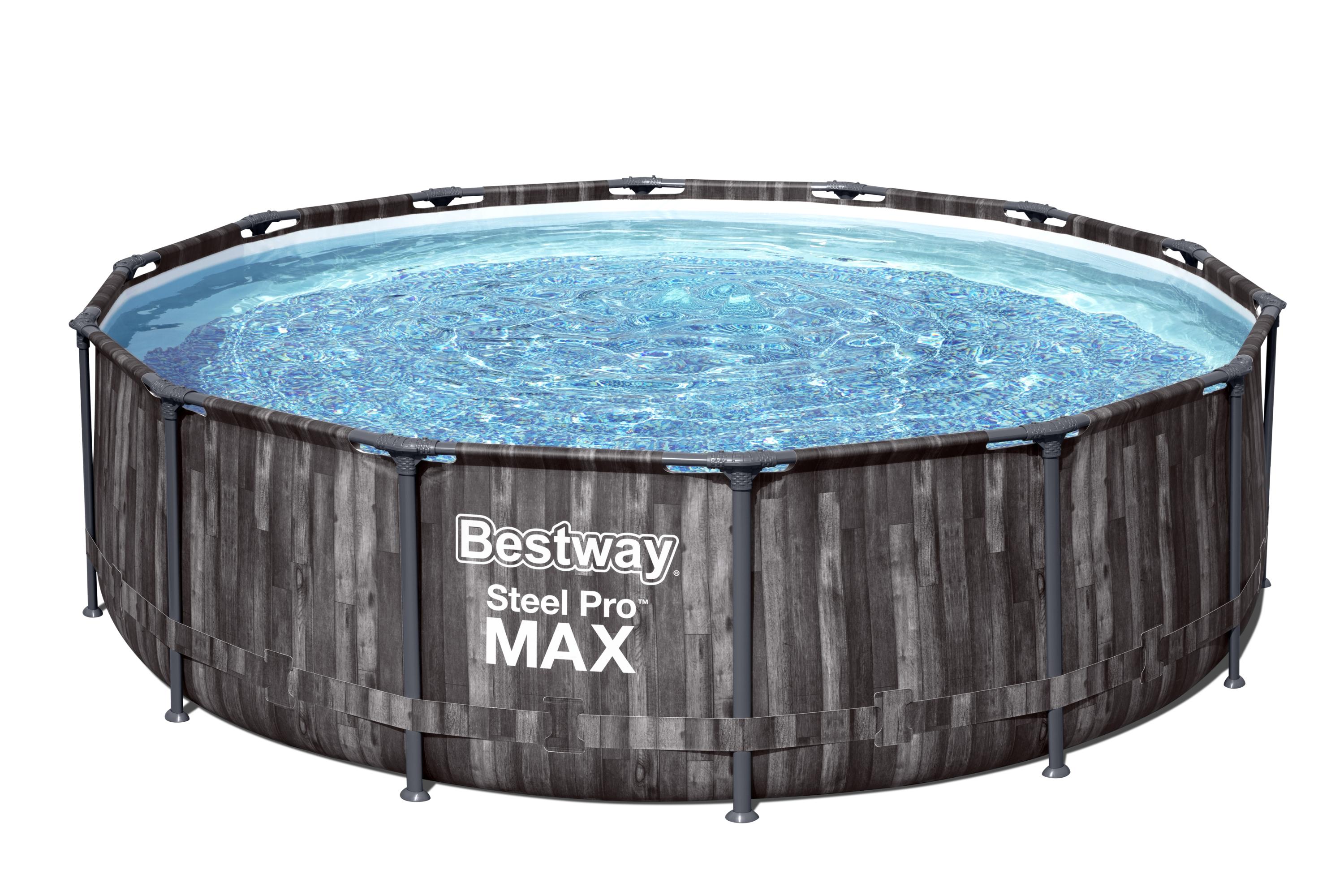 Bestway Pool Komplett-Set Holz-Optik 427 x 107 cm