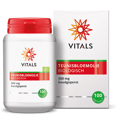 Vitals Teunisbloemolie 500 Mg Bio (100 softgels)