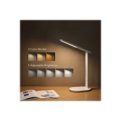 TAOTRONICS TT-DL064 - Lampe de bureau LED - 3 couleurs - 5 niveaux de luminosité - blanc