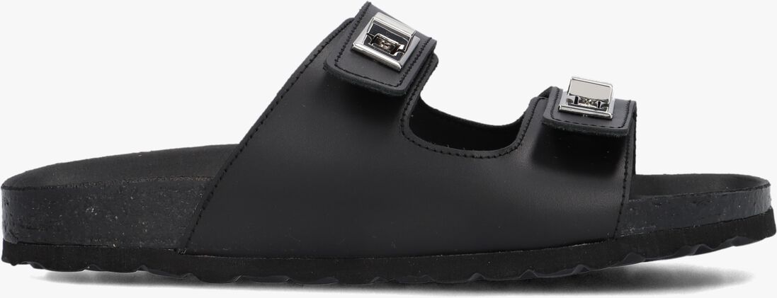 zwarte lina locchi slippers led 2 band slipper