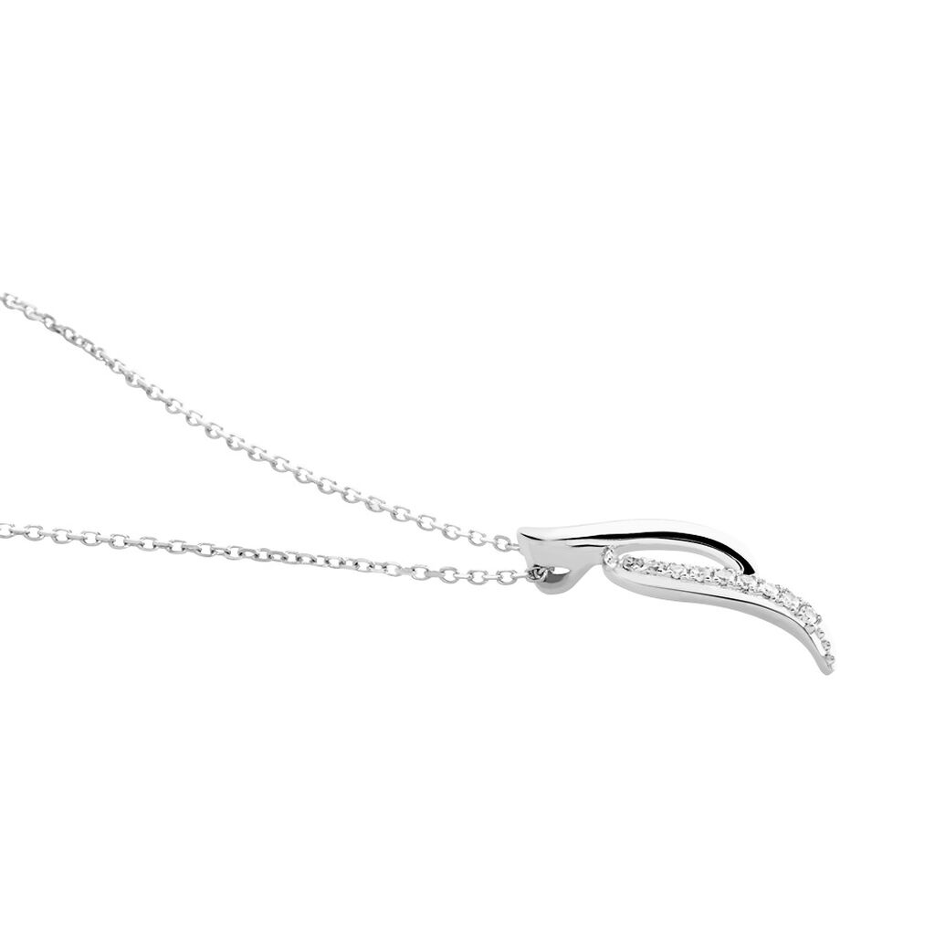 Collier Tylane Or Blanc Diamant