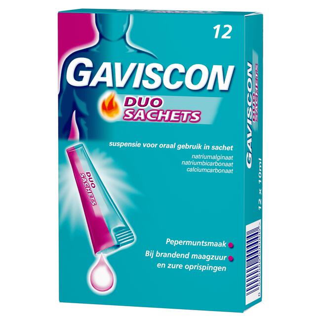 Gaviscon DUO Sachet Maagzuurremmers 12 Stuks