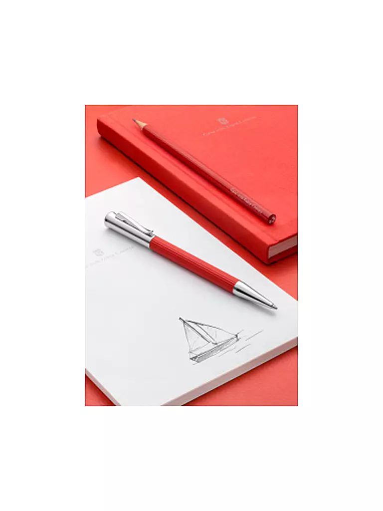 GRAF VON FABER-CASTELL Buch mit Leineneinband A5 India Red rot