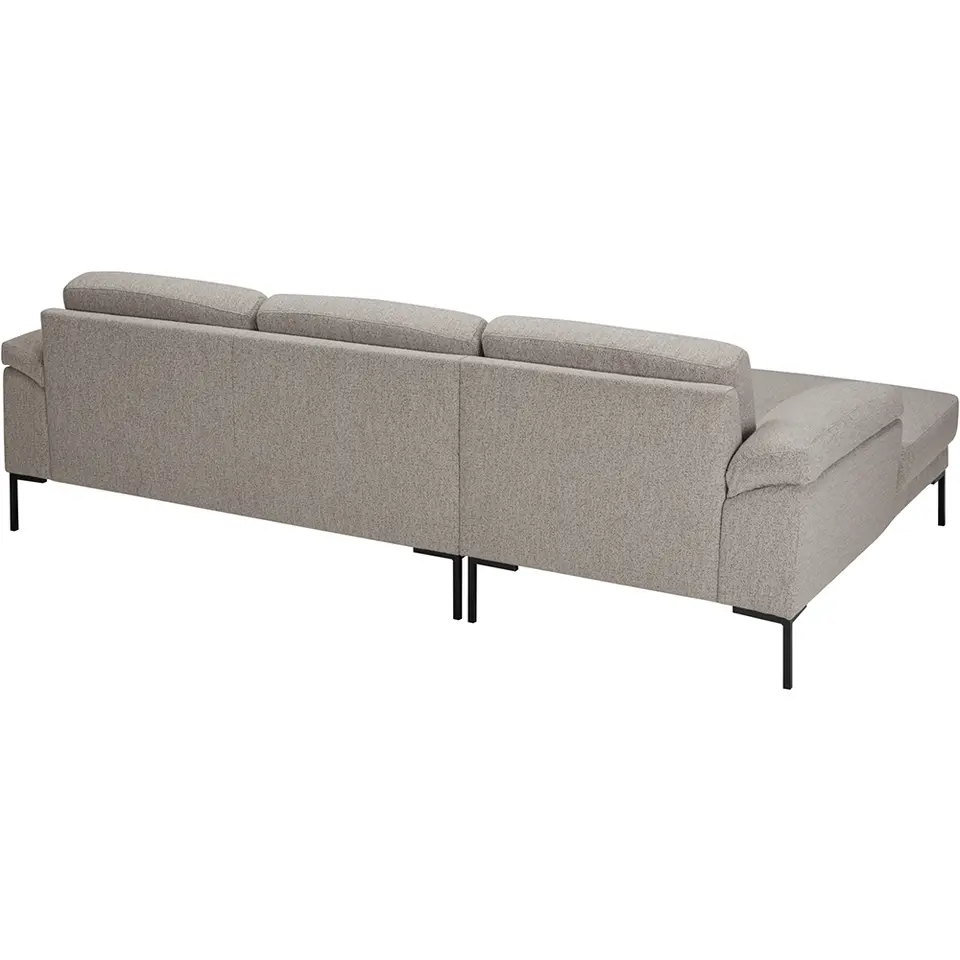 Bank Tom met chaise longue links - Monza - beige