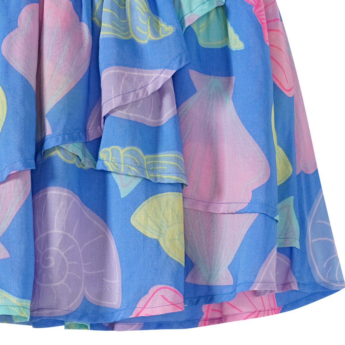 Topolino Mädchen Rock mit bunten Muscheln blau / bunt