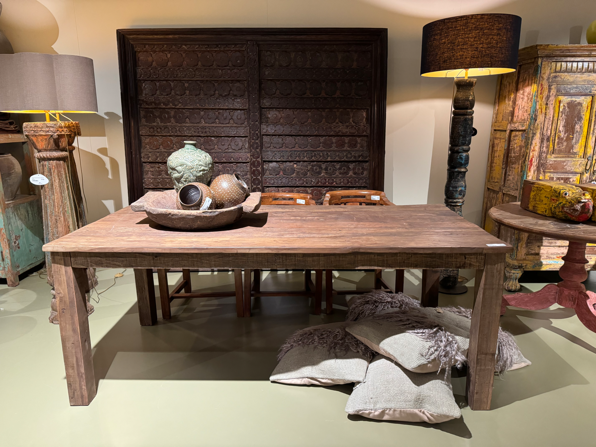 Eettafel teak uniek