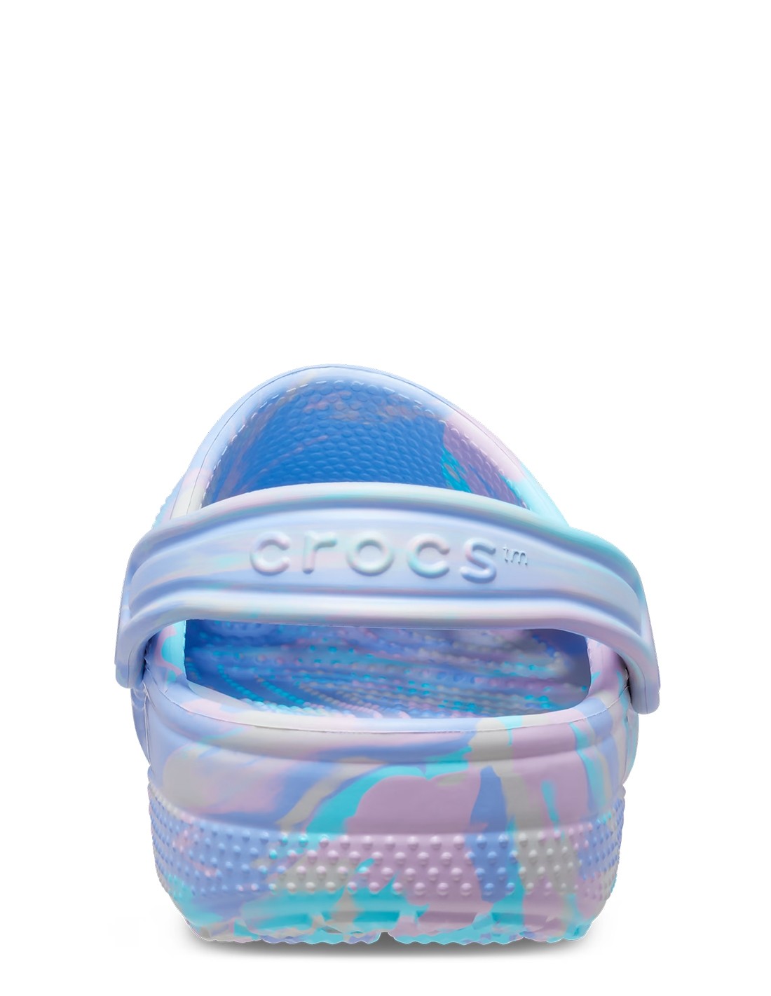 crocs sabots femme enfant classic marbled clog marbré rose bleu