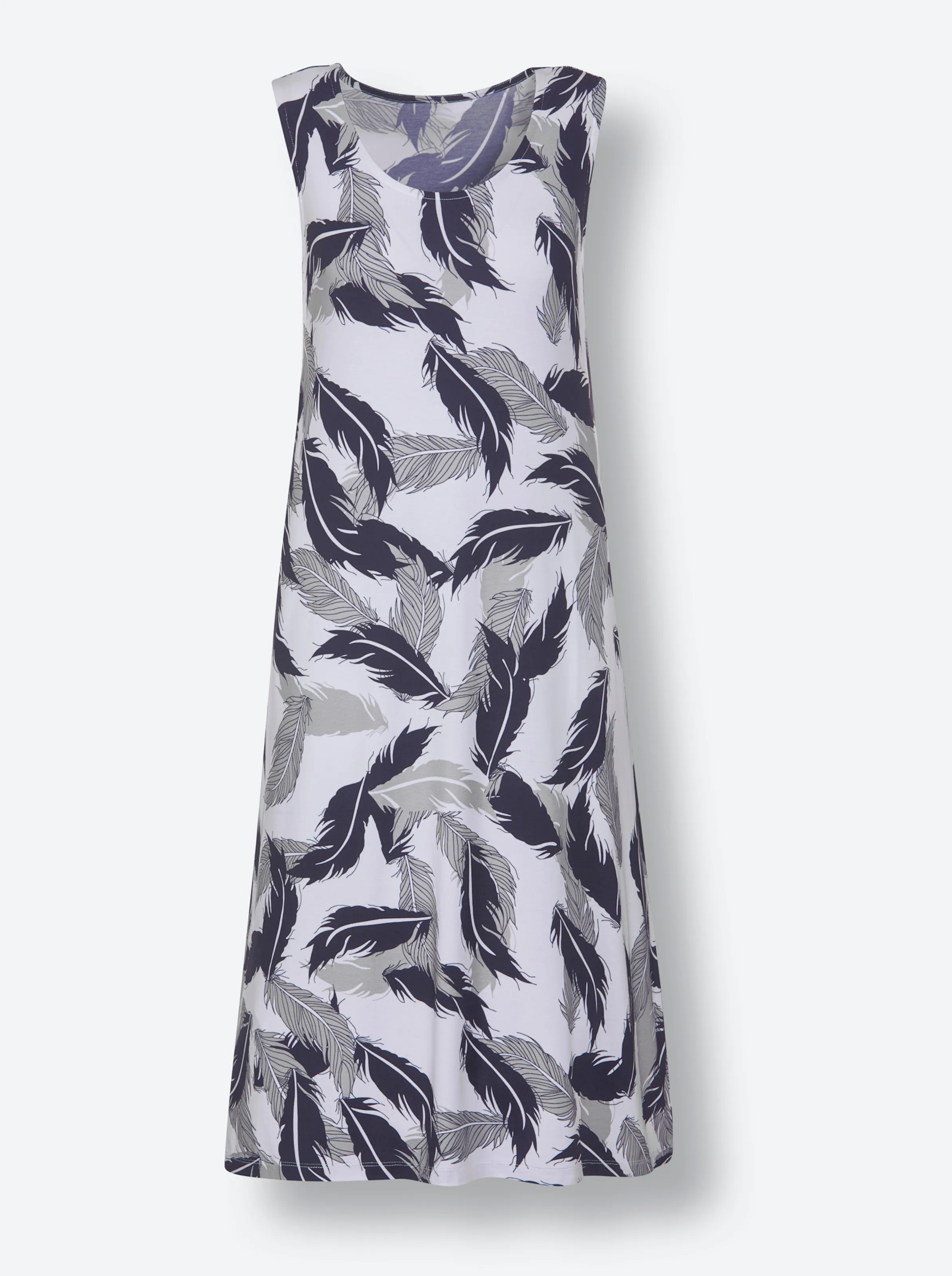 feel good Sommerkleid in weiß-bedruckt