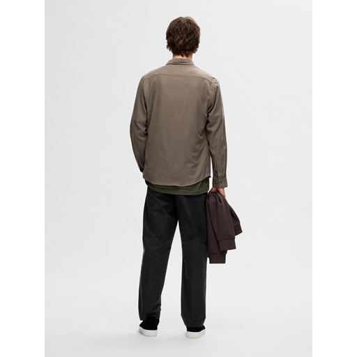 Selected Homme Slimowen-Flannel Skjorte, Morel, XL