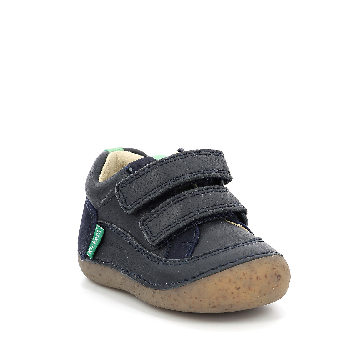 Tênis de couro KICKERS com velcro, Sostankro