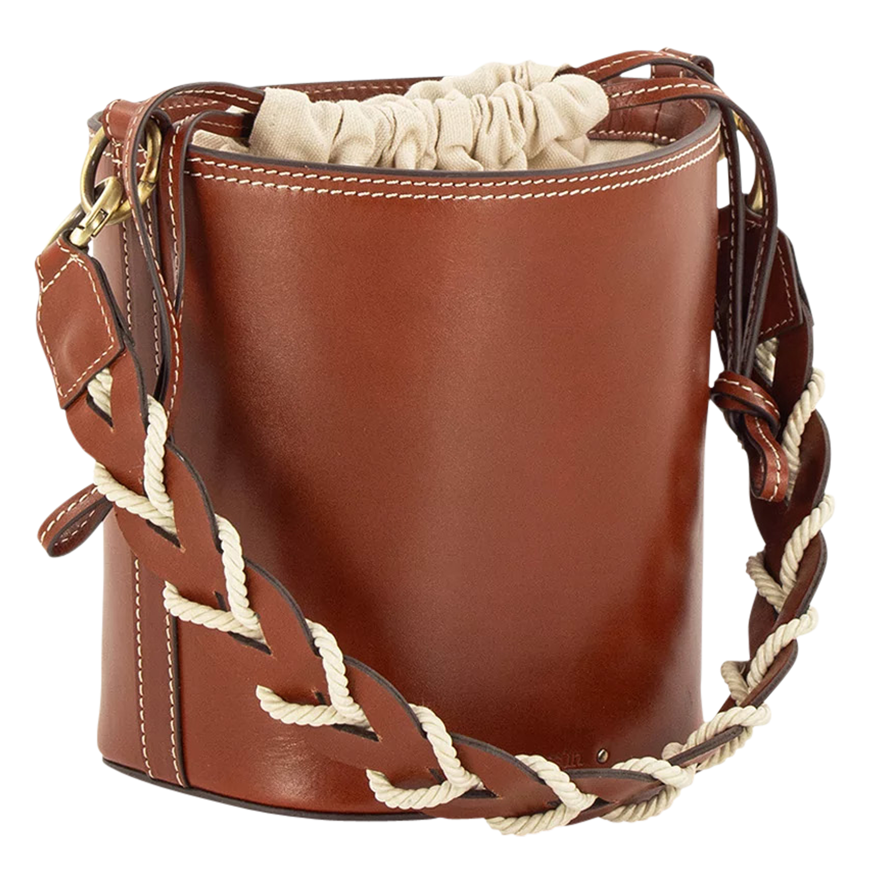 TOSCO - Sac seau en cuir| Marron
