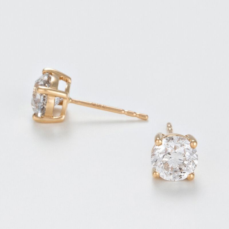 Boucles d'oreilles Or Jaune et Diamant