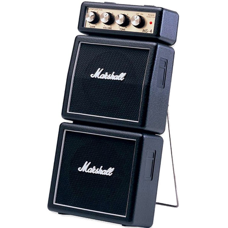 Marshall MS-4 miniatuur batterij gitaarversterker full stack