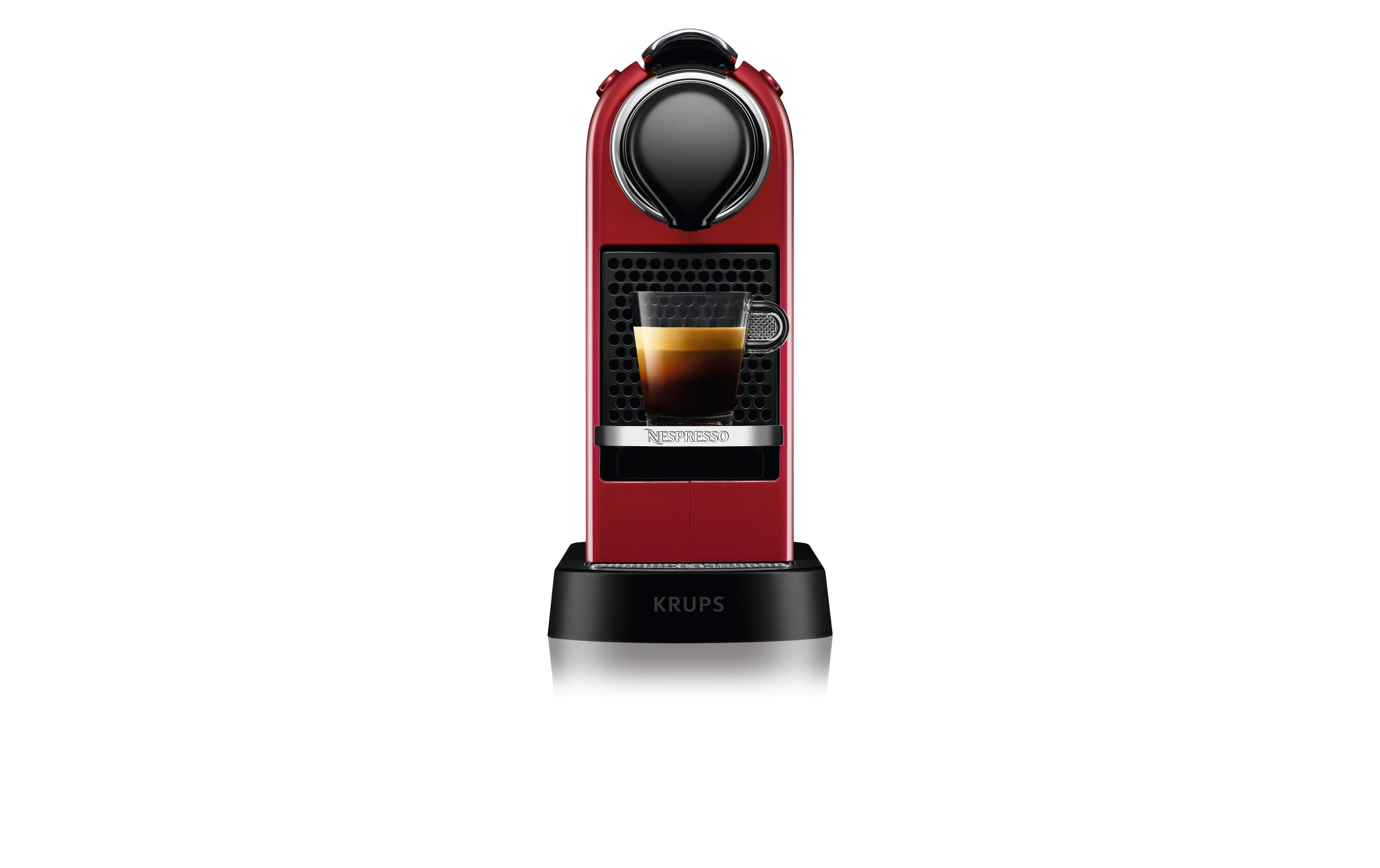Kaffeemaschine Nespresso CitiZ XN7415 Rot<br>Elegante Kapselmaschine der Original Line mit geringem Platzbedarf