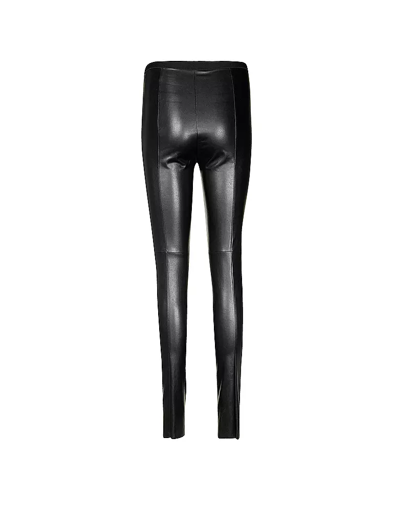 MARC CAIN Leggings in Lederoptik schwarz