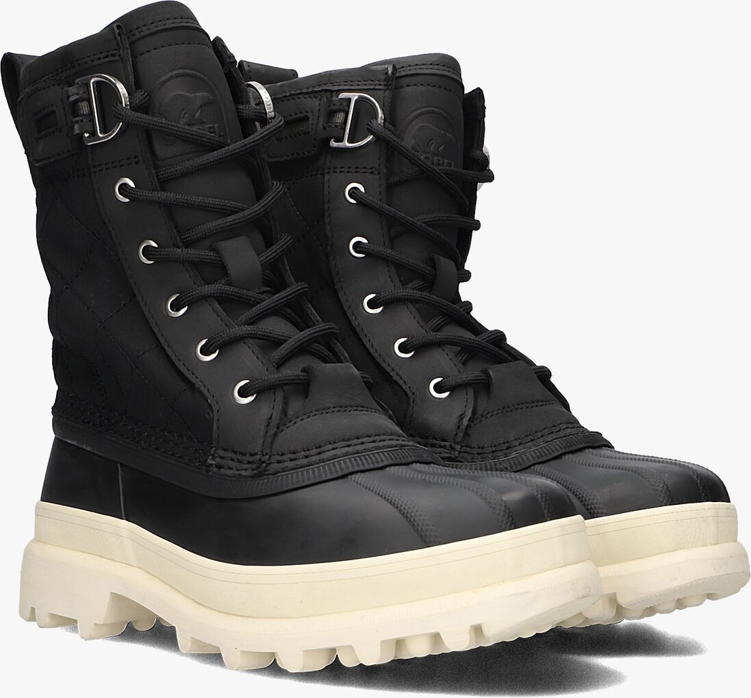 zwarte sorel veterboots caribou royal wp dames