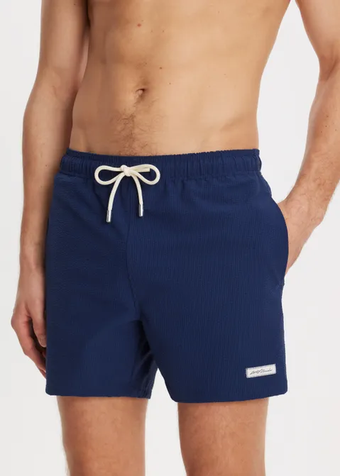 Seersucker zwembroek blauw (BLW.D)