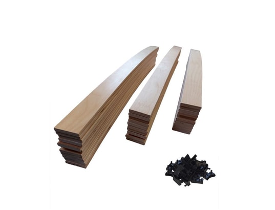 EBAC - 30 lattes + embouts - 880x48x8 mm - lit 90 - pour sommier ...