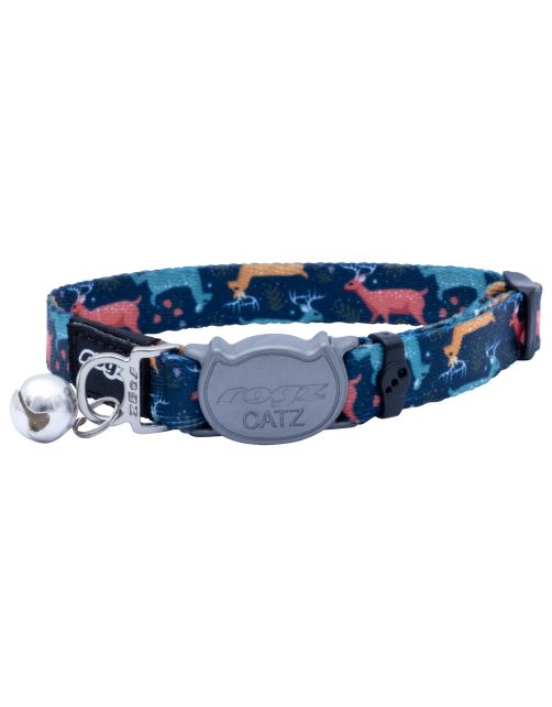 Rogz Fusioncat Halsband - Kattenhalsband - Blauw S