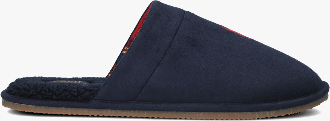 blauwe polo ralph lauren pantoffels klarence