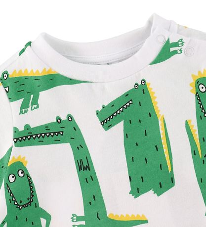 Stella McCartney Kids T-Shirt - Weiß m. Krokodile