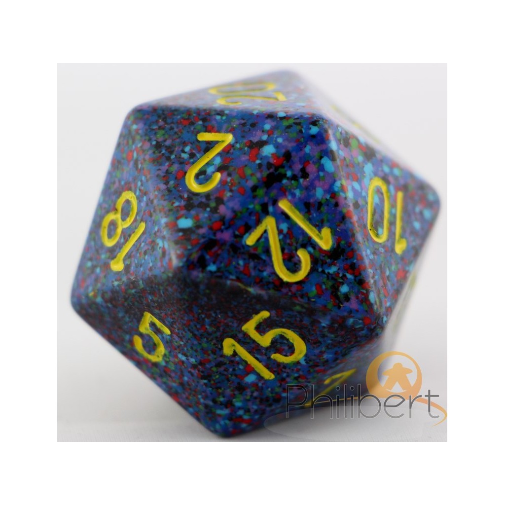Dé 20 Faces Speckled 34mm