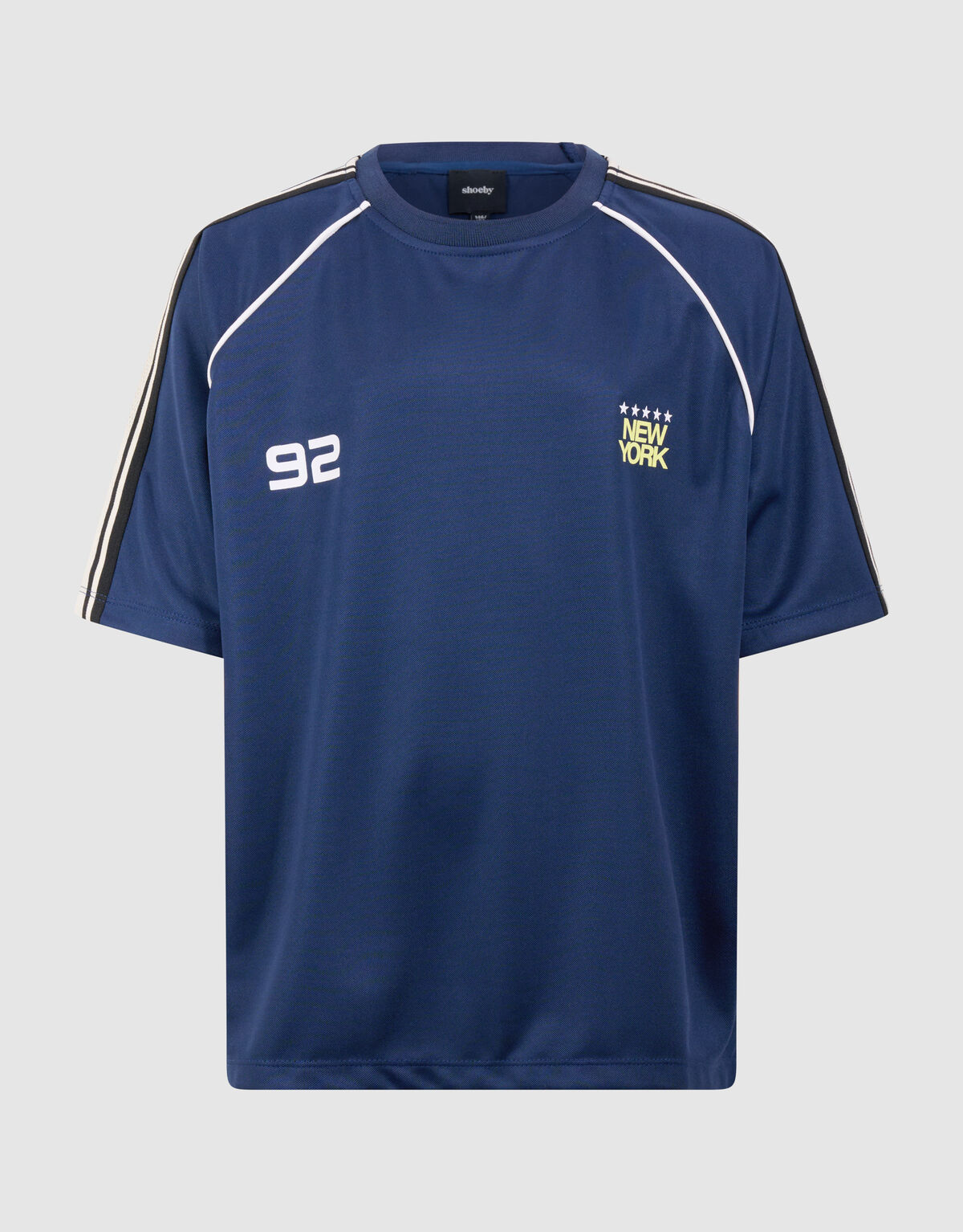 Sporty Tape T-shirt Donkerblauw