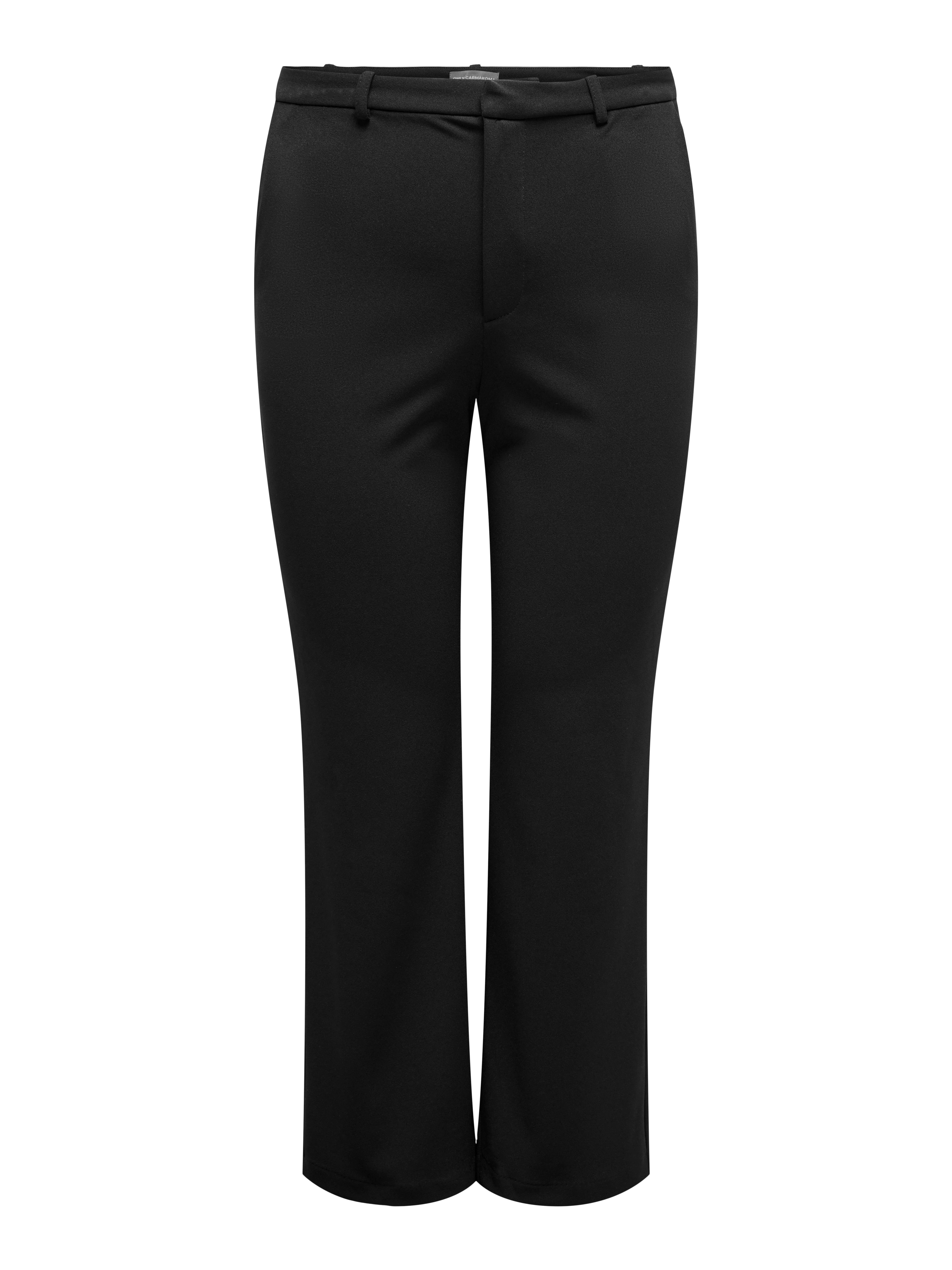 CARRAFFY-YO Gerade geschnitten Klassische Hose Black