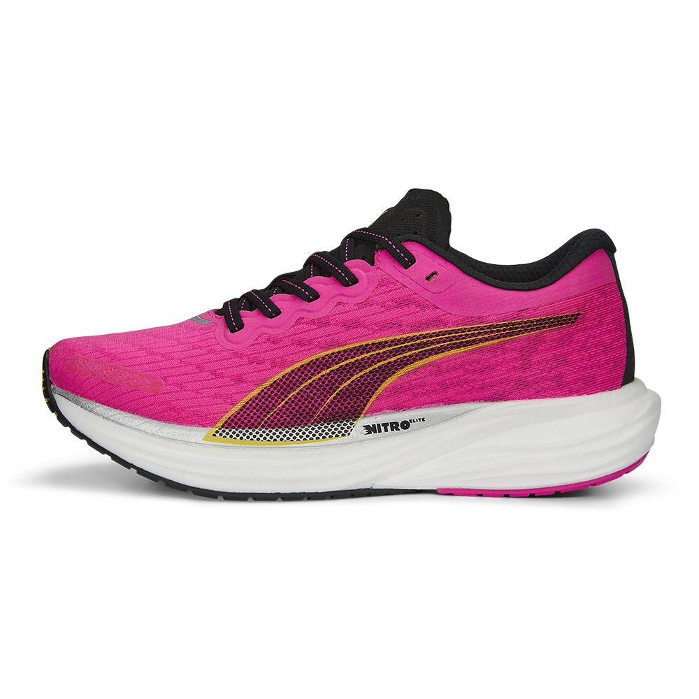 Puma DEVIATE NITRO 2 - Chaussures Running Femme ravish/fresh pear