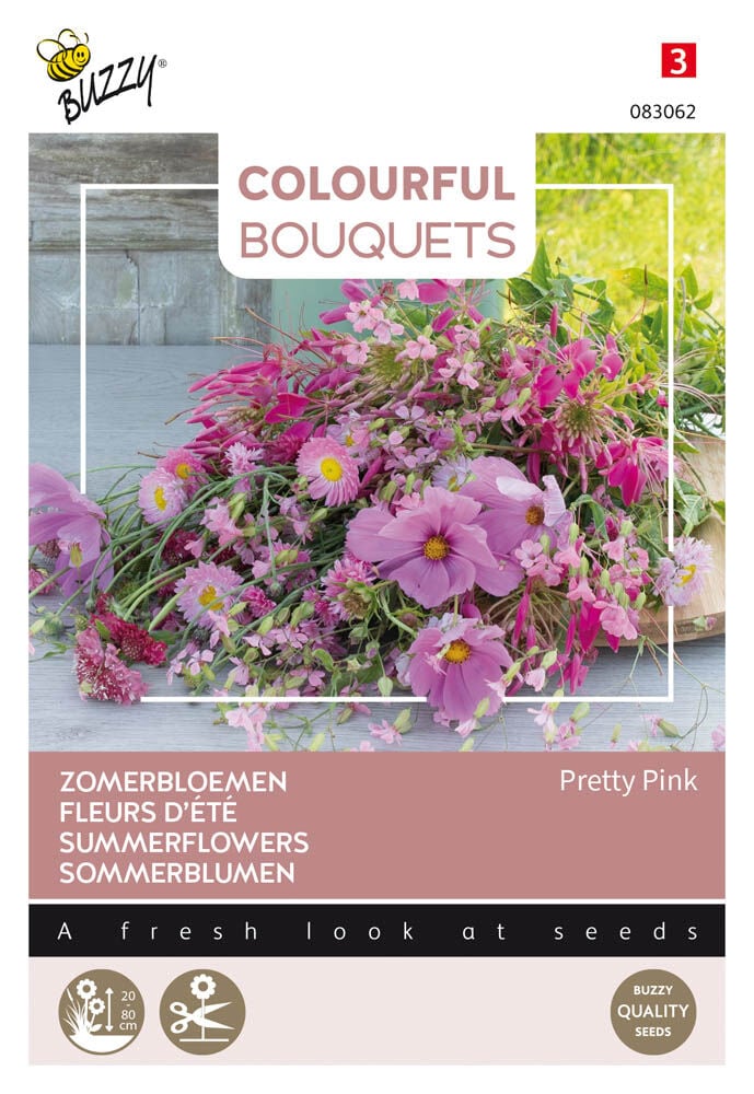 Buzzy Colourful Bouquets Pretty Pink - Bloemzaden