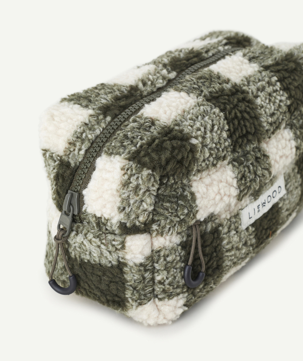 LIEWOODTROUSSE EN SHERPA IMPRIMÉ À CARREAUX EN FIBRES RECYCLÉES