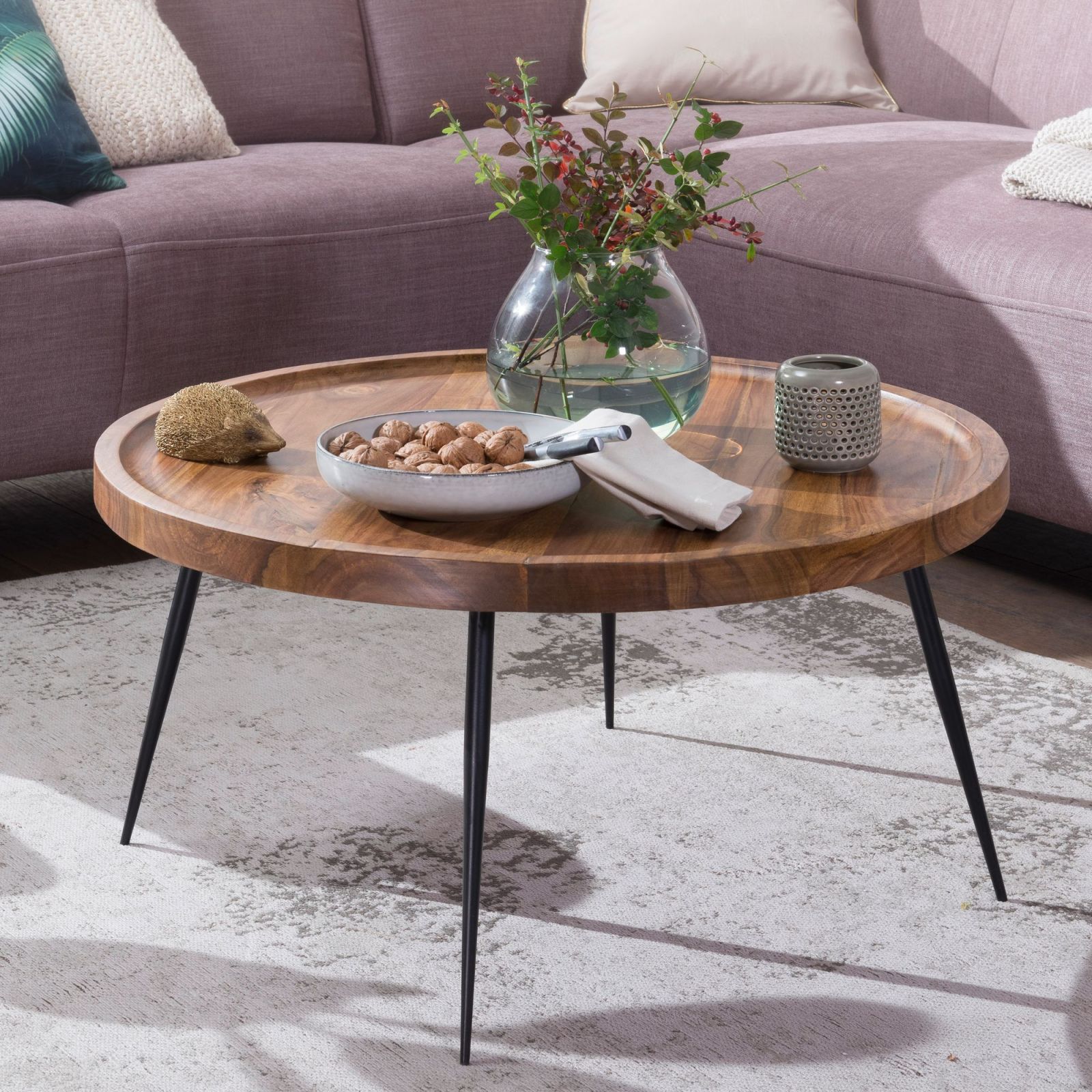 Couchtisch - Sheesham massiv - 75 cm