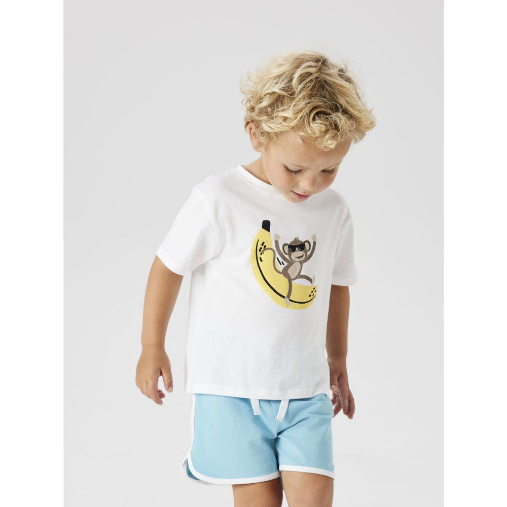 Køb Name It Bright White Jax Regular T-Shirt