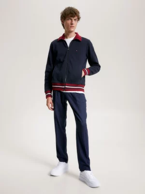 Moletom Global Stripe com gola alta e zíper