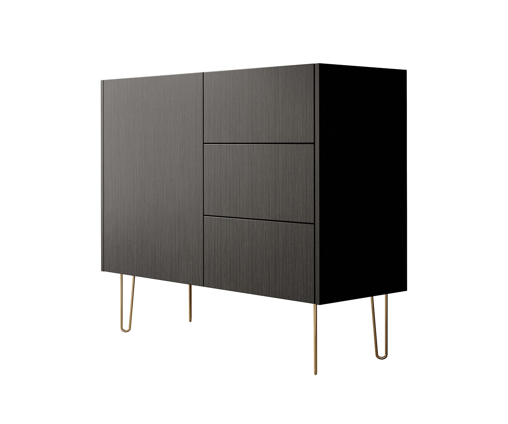 Meubella - Dressoir Hacienda - Zwart - 97 cm