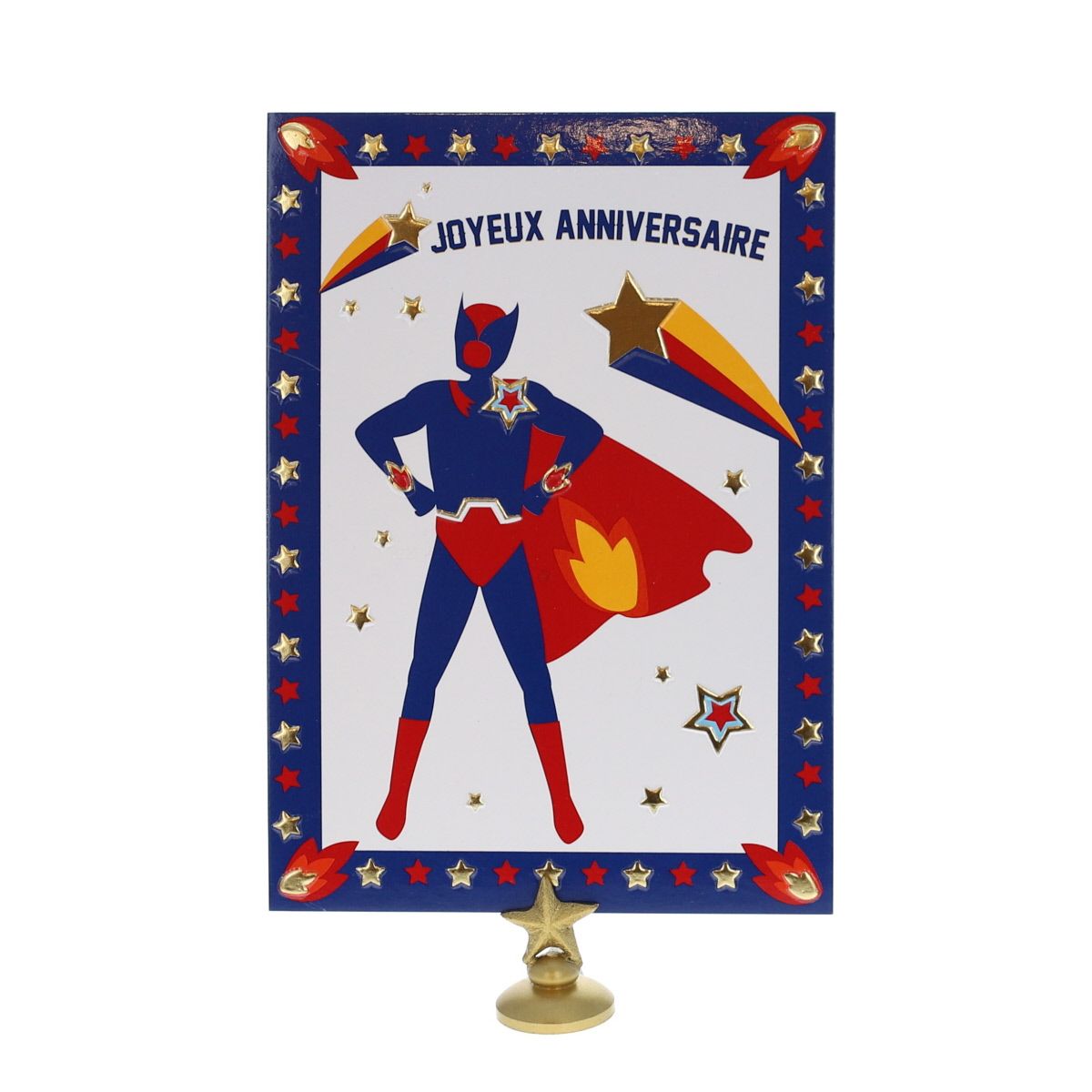 Carte Joyeux Anniversaire super-héros Le petit Souk