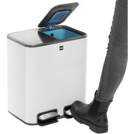 Poubelle de tri sélectif 'the classy', 2 x 12 litres