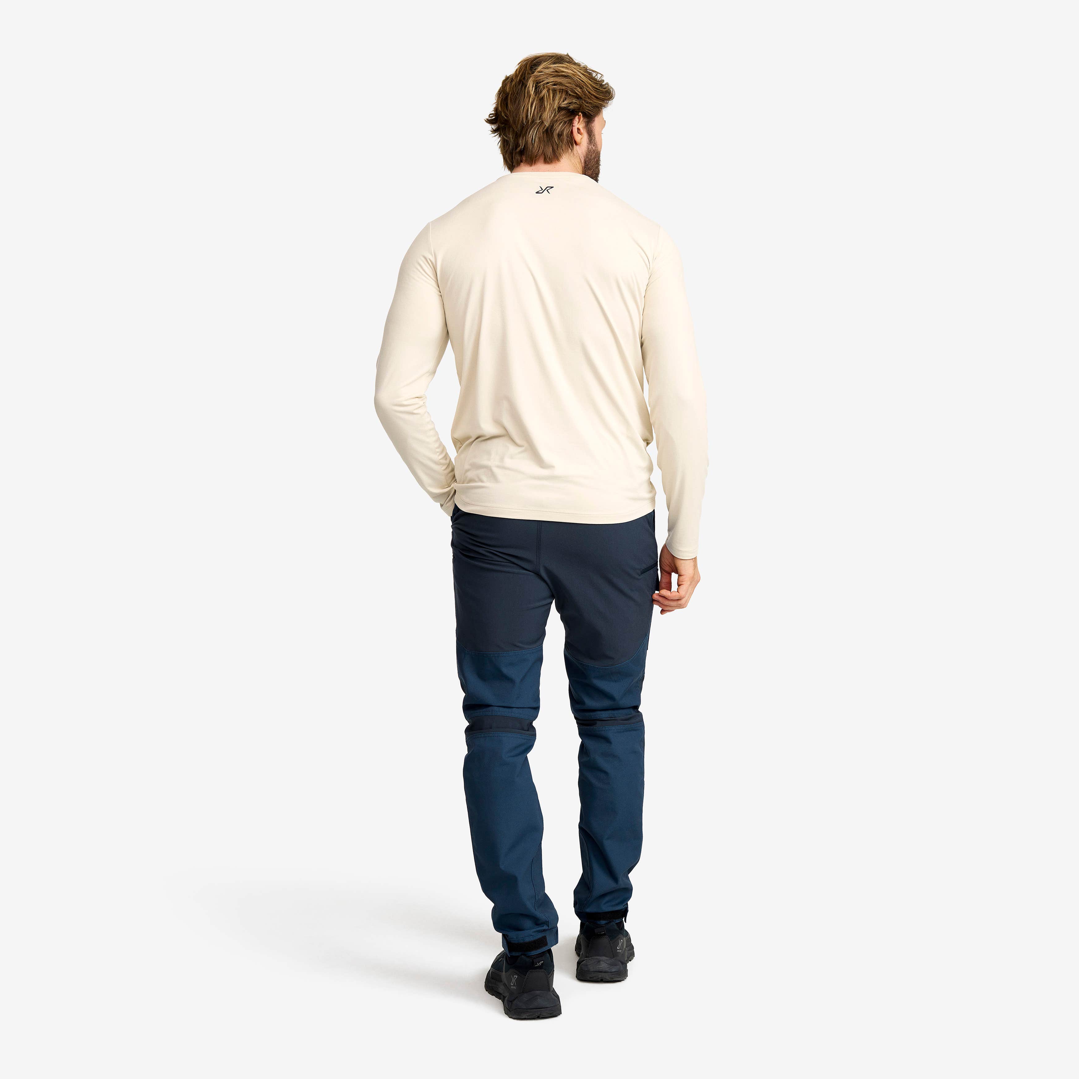Mission Logo Long-sleeved T-shirt Herre Oatmeal