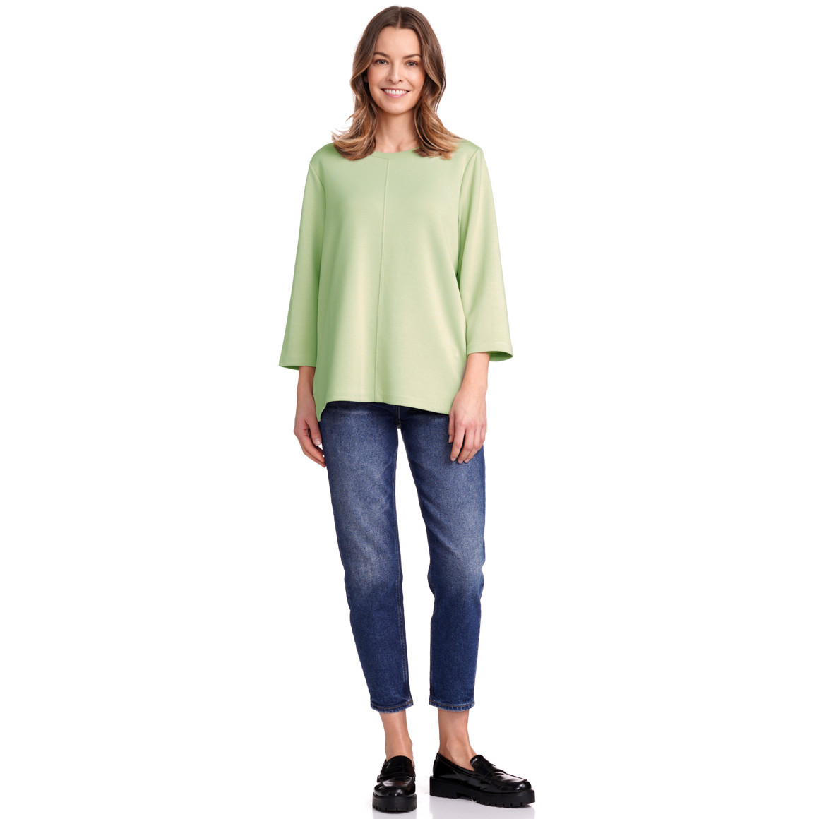 Gina Benotti Damen Sweatshirt mit Modal hellgrün