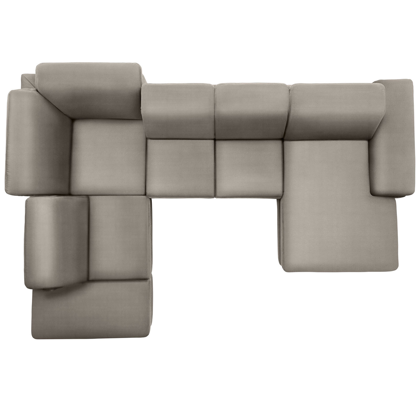 polsterpower Boxspring-Wohnlandschaft - Holiday alu - Basismodell - Recamiere rechts