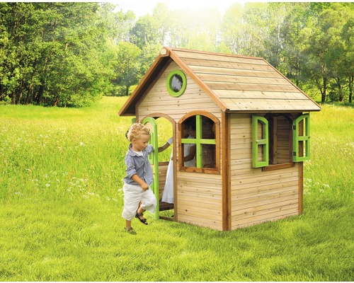 speelhuis axi Julia, hout gebeitst