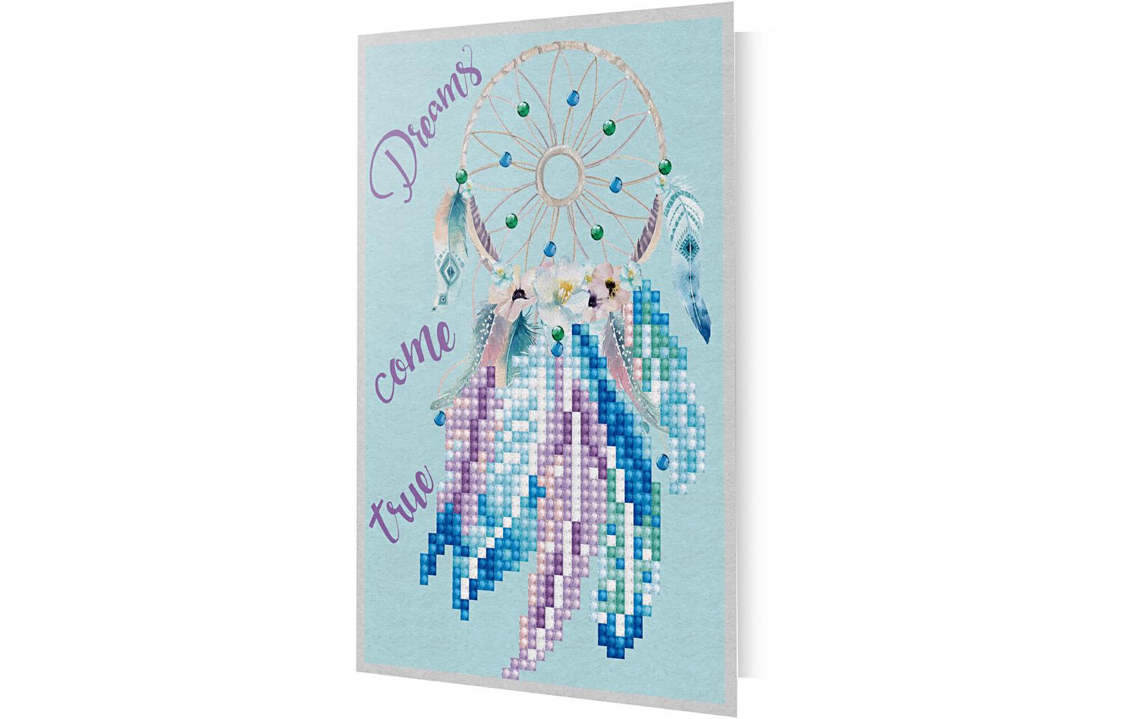 Motivkarte zum Basteln TraumfängerKreieren Sie tolle Diamanten Kunststücke