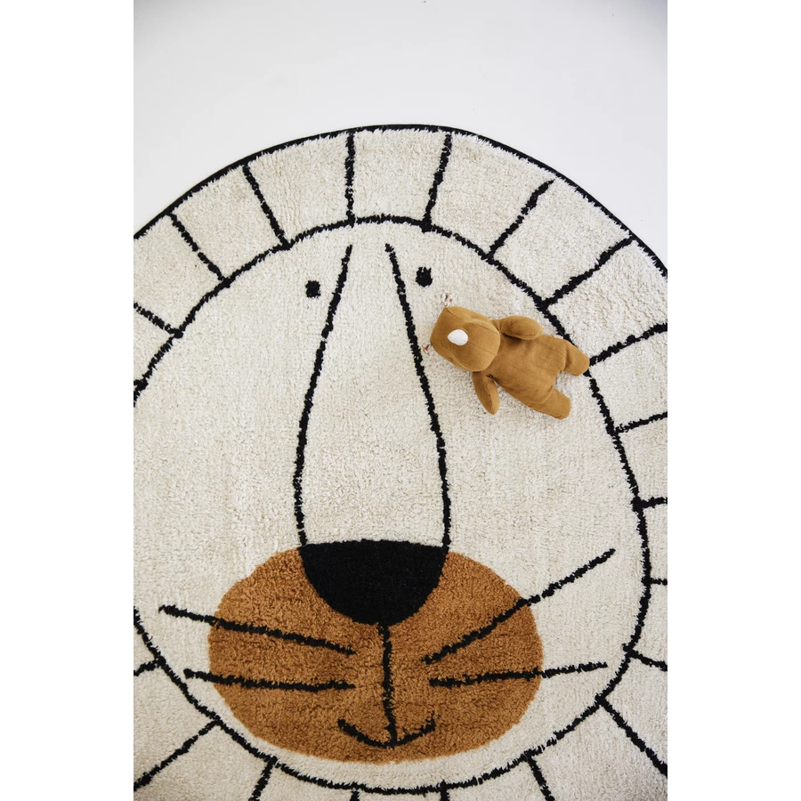 Tapis Petit Kinderteppich Lion Natural cream Ø 100 cm