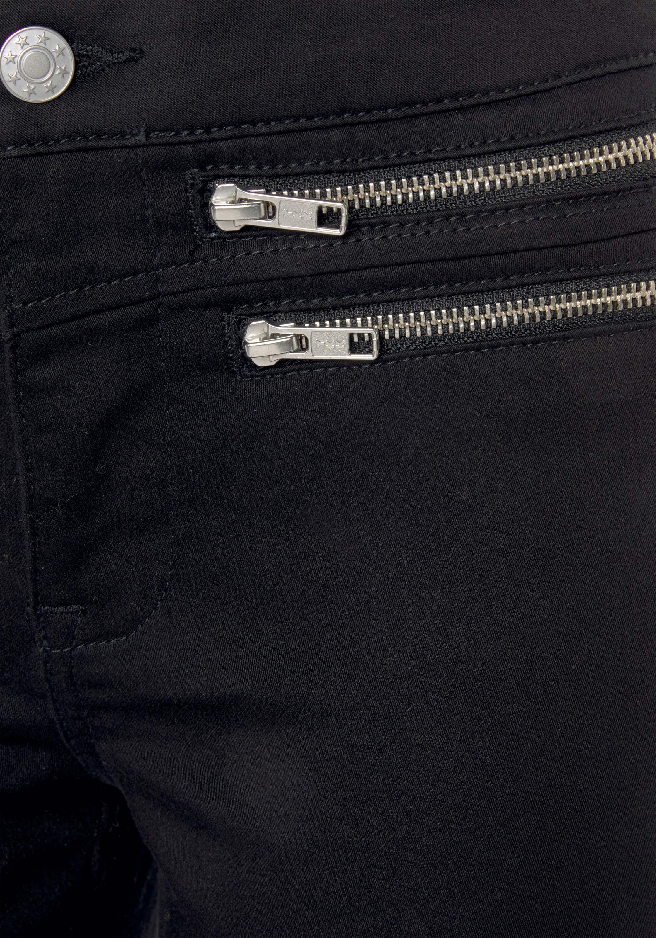 Vivance Jeggings  mit Zipperdetails, elastische Skinny-Jeans, Basic