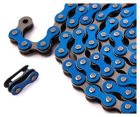 BMX CHAINE BLEU 1/2 x1/8  ACIER KHEBIKES