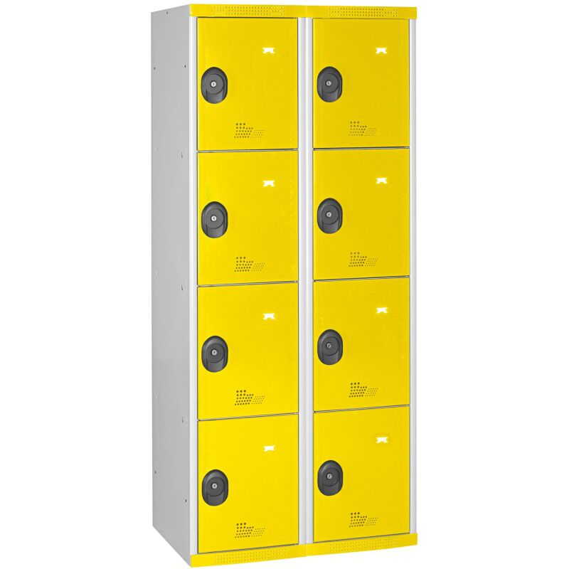Vestiaire colonnes 4 cases monobloc
