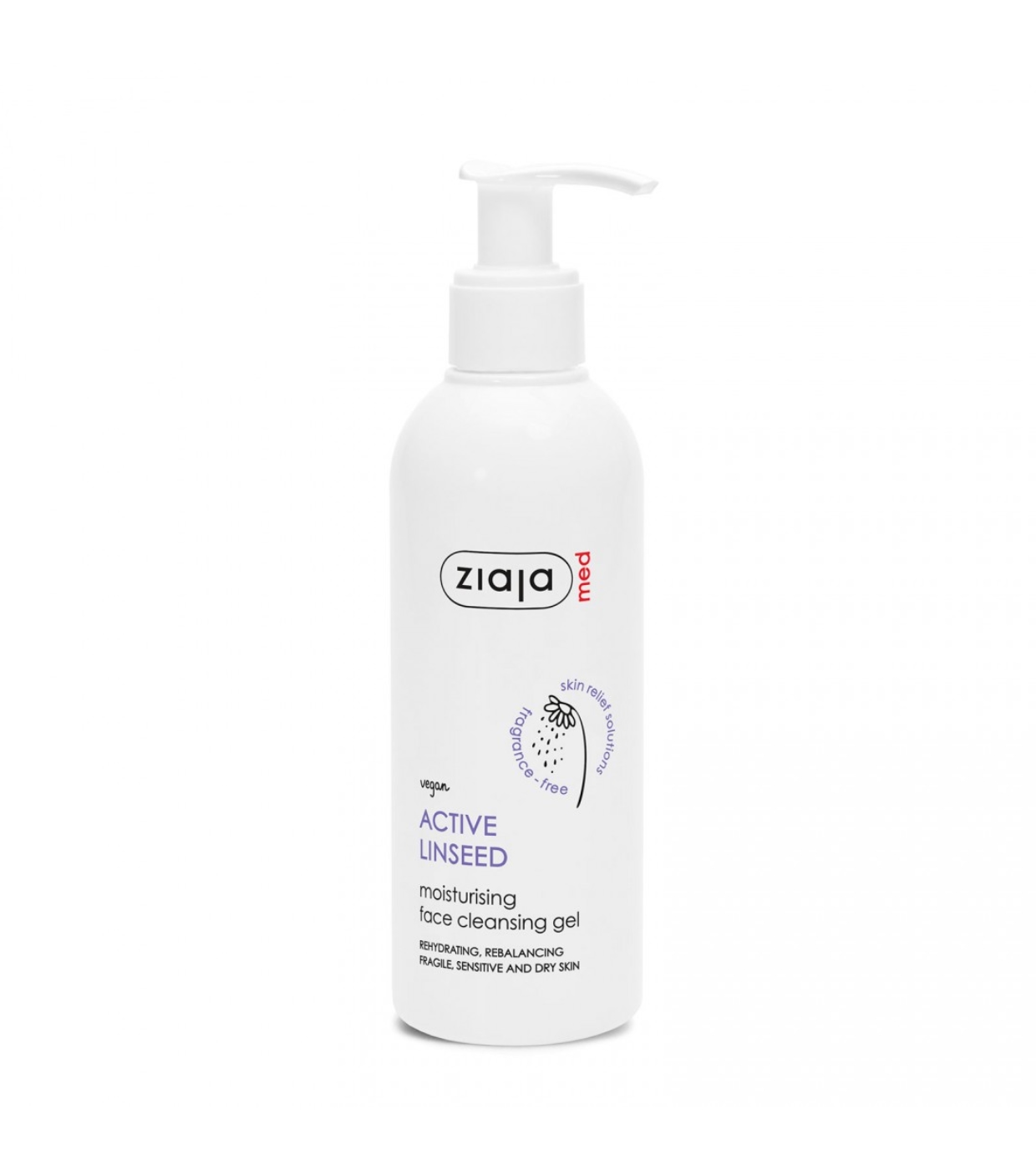 Ziaja Med - *Semillas de Lino* - Gel de Limpeza Facial Hidratante