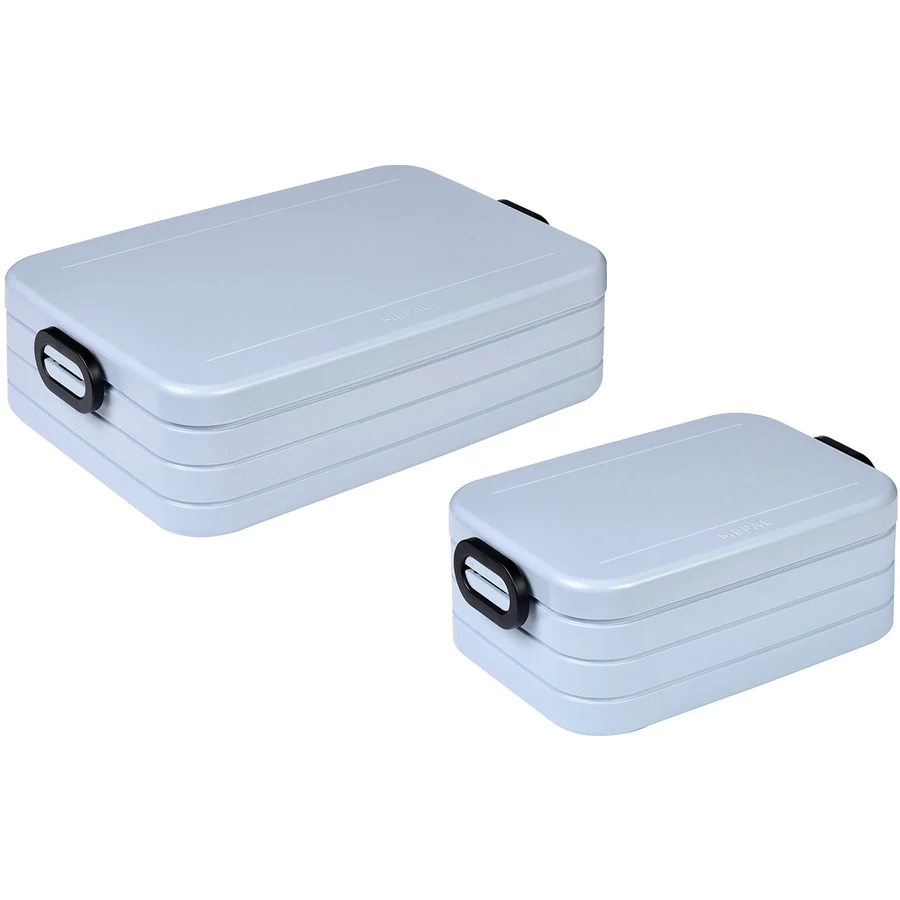 Mepal Lunchboxen Set Large Midi Take a Break 1500 & 900 ml 2er Set hellblau